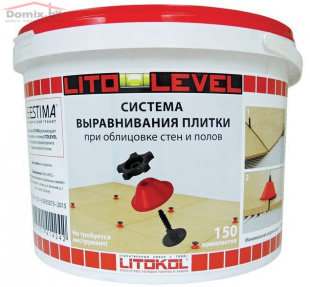 Система выравнивания плитки Litokol Litolevel комплект (ведро 150шт.)